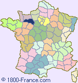 Department map of France showing the location of Orne.