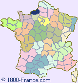 Department map of France showing the location of Seine-Maritime.