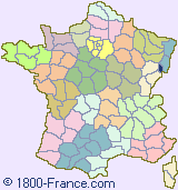 Department map of France showing the location of Territoire de Belfort.